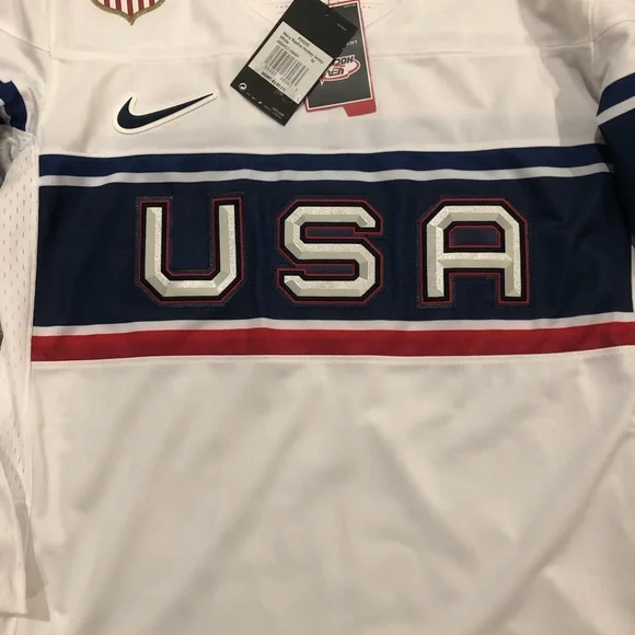 NWT NIKE TEAM USA HOCKEY JERSEY - Picture 2 of 6